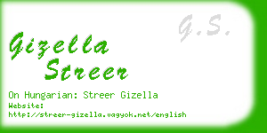 gizella streer business card